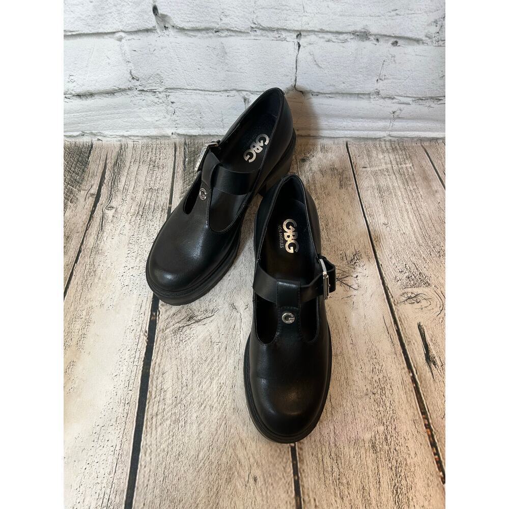 GBG LOS ANGELES Women’s Chunky Black Mary Jane Buckle Shoes / Size: 7.5